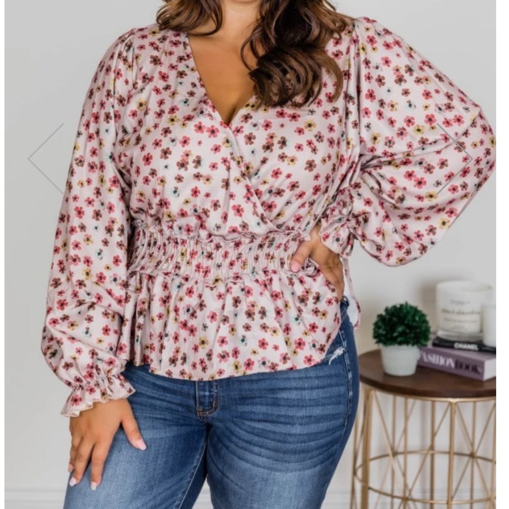 Pink Lily “Once upon a dream floral top”